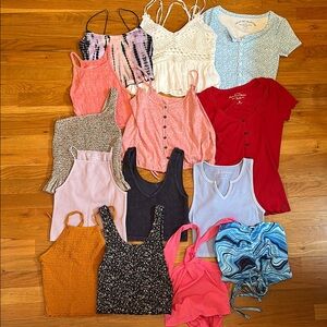 Lot of juniors size XS shirts tops